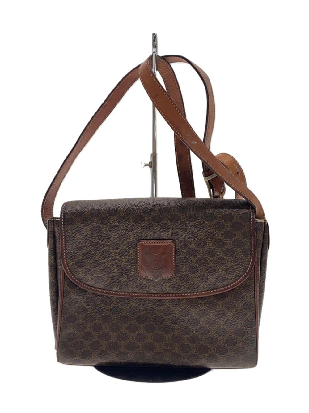 Celine Shoulder Macadam Bag Brown All over
